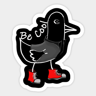 Coolest chicken in the world! Dark Sticker